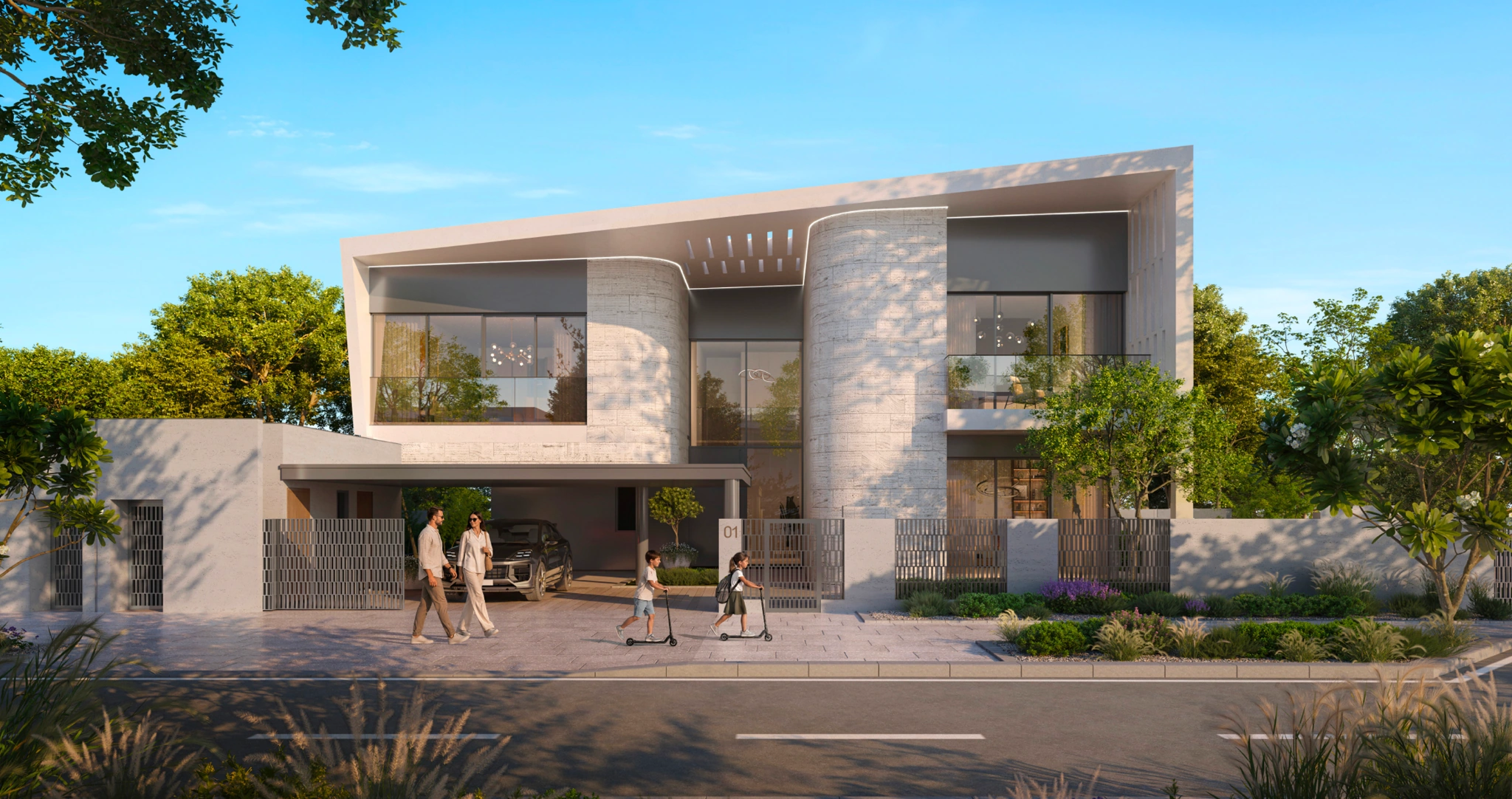 6-bedroom villa exterior at Talay Marsa Al Saadiyat