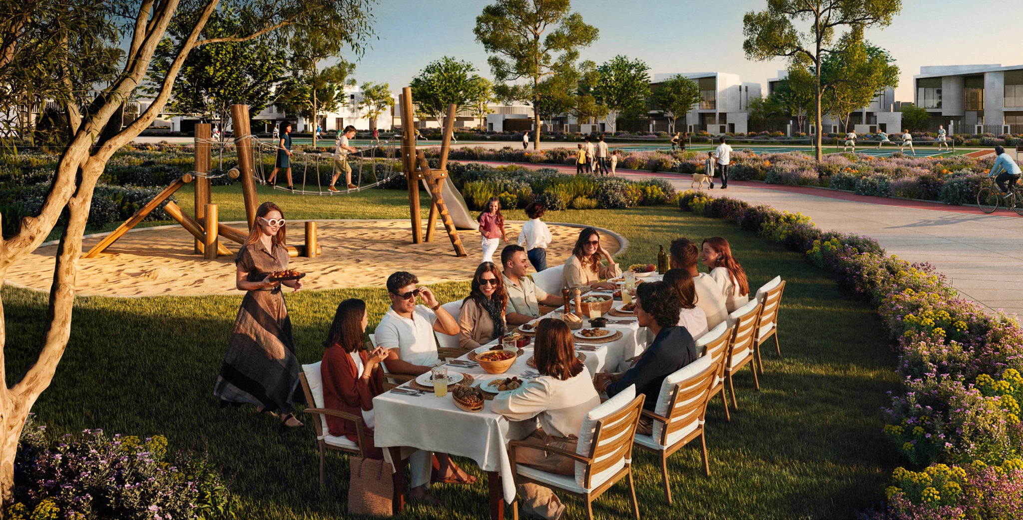 Talay at Marsa Al Saadiyat community walkways and playground