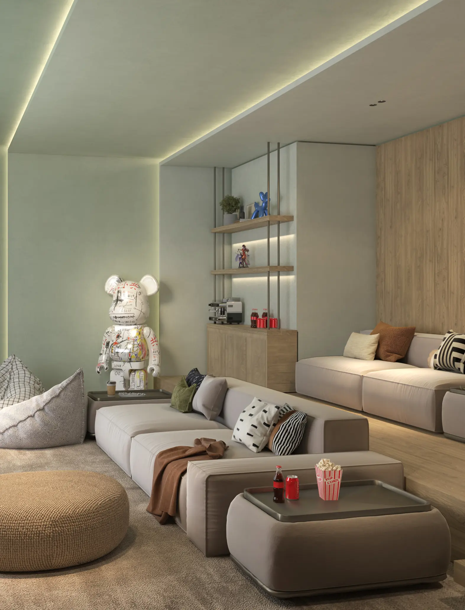 5-bedroom villa interior at Yas Riva Reserve